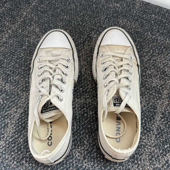 White Platform Low Top Converse - Picture 4 of 4